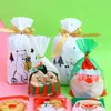Dekoracje świąteczne 50 jednoprześcimowe torby cukierkowe z kieszeniami wielkimi na prezenty rok Sweet V0S2