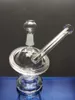 Globe Glass Bong Dąb Rig Water Rury wodne Bongi z szklanym paznokciami i kopułą Dymną Rury szklane Rury Recykler Bongs HotglassArt