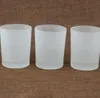 wholesale DIY candle holders container 50ml 160ml black white red Matte transparent glass candles empty cup SN3361