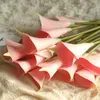 Decoratieve bloemen kransen 10 stks 50 cm kunstmatige calla lelie bruiloft boeket real touch lelies nep planten zijde voor Hawaii Party