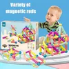 STEAM Early education Toys grande taille Magnetic Bar Baby puzzle Toy Building Block Build DIY Birthday Present Children like Q0723