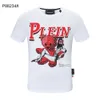 Plein Bear TシャツメンズデザイナーTシャツブランド服ラインストーンスカルメンTシャツクラシック高品質ヒップホップストリートウェアTシャツカジュアルトップティーPB 11249