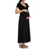 Maternity Dresses Clothes Pregnancy Dress for Pregnant Women Spring Summer Clothing Mummy Long Po Props 210922
