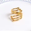 Wholesale Double Bead Napkin Ring Western Food Napkins Rings Gold Silver Hotel Home Table Trinkets Towel Holder Buckle Decor