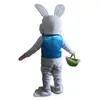 Halloween Easter Bunny Mascot Costume Top Quality Customize Cartoon Anime theme character Adult Size Christmas Carnival fancy dress