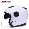 Motorrad -Helme Helm Open Face Capacete Para Motocicleta Cascos Moto Racing Vintage mit Dual Lens JK5161029347