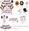 Halloween Balloon Toys Установить Blood Color Banner Paper GoneComb Stereoscopic Ghost Package Украшение партии