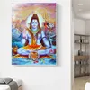 Modern Abstract Picture Canvas Painting Wall Art Colorful Buddha Poster HD Print For Living Room Home Decoration No Frame