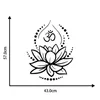 Duvar Kağıtları Yaratıcı Lotus Duvar Çıkartmaları OM Işareti Çıkartmalar Yoga Meditasyon Çıkartması Duvar Resimleri Çıkarılabilir Sanat Odası Dekor