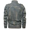 Men's Jackets BLKG Military Jacket Men Autumn Windbreaker Jeans Coat Pure Cotton Denim Big Size 5XL 6XL Chaqueta Hombre