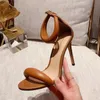 Europe et États-Unis 2021 été nouveau style sandales en peau de mouton talons hauts femmes stiletto all-match chaussures à bout ouvert sexy mot sangle