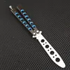 Theone Balisong BM40 Blue Black Butterfly Training Knife Not Sharp Squid BM51 BM42 BM87 Snake Sea Monster Chimilla EX10 Cyoz Swing Jilt Self Defense Trainer Knives