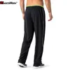 MAGCOMSEN Summer Joggers Men Gyms Pants Casual Sports Workout Trousers Quick Dry Fitness Tracksuit Breathable Mesh Trouser 210715