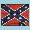 Banner Flags Festive Party Supplies Home Garden Confederate Rebel Civil War Flag Battle Deux côtés Polyester National Polyester 90x150CM