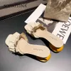 Sophitina Square Toe Sandals Kvinnor Läder Söt Stil Strang Pläterad Sexig Fashion Strange Heel Women's Dress Shoes PO673 210513