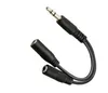 Connectoren Hot Audio Conversion Cable 3.5mm Male naar Vrouwelijke Hoofdtelefoon Jack Splitter Audio Adapter