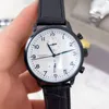 Polshorloges heren horloges mode luxe horloge 40 mm wijzerplaat chronograaf stopwatch quartz topmerk echte lederen band voor heren vader's Valentijnsdag cadeau