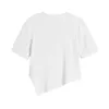 Streetwear Basic Chins irrele T-shirt Vrouwen Koreaanse stijl Eenvoudige korte mouw Tee Zomer Mode Crop Top Vrouw 210515