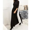 Casual Dresses Robe Femme Abaya Dubai Turkiet Hijab Muslimsk klänning Islamiska kläder Evening Party Abayas Women Longue Musulman de Mod290f