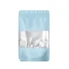 Colorful window stand up aluminum foil bags Empty Frosted ziplocking bag jewelry food Snack packaging pouch