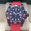 Luxury designer, beautiful fashion automatic mechanical watch size 40mm colorful rubber watchband men like Christmas gift