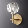 Nordice Vintage Light Gooseneck Glasvägg Sconces Crystal Lampor Suspendues Iron LED Corridor Dining Room Aisle Lamp