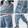 CHAIFENKO New Hip Hop Cargo Jeans Pantaloni Uomo Moda Casual Harem Pantaloni Pantaloni Uomo Streetwear Denim Jeans Uomo Plus Size M 8XL 210330