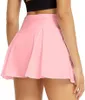 LU LU LIMÕES Joelho plissado Yoga L-08 Acima do comprimento Bolso Shorts Dentro Tênis Biker Golf Badminton Praia Running Fiess Saia esportiva Roupas de ginástica Mulheres