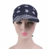 Packable Head Scarf Visor Hatt med breda randen Sunhat Women Summer Beach Sun Hats UV Protection Female Printed Cap