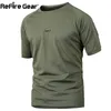 ReFire Gear Summer Chemise de camouflage tactique Hommes Combat de l'armée à séchage rapide - Casual Respirant Camo O Cou Militaire 210716
