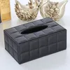 Durable Leather PU Standard Tissue Box Holder For Home Office Car Rectangular