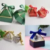 Marry Candy Box Pagoda Shaped Silk Ribbon Diamonds Retur Gift Wrap Nya Mönster Små Stora Förpackning Boxar Rosa Hot
