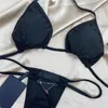 Kişilik Tanga Desenli Mayo Yaz Stil İki Adet Kız Mayo Tatil Rahat Kadınlar Lüks Plaj Giymek