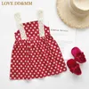 LOVE DD&MM Girls Dresses Summer Children's Clothing Cute Girl Polka Dot Lace Sling Comfortable Princess Dress 210715