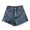 Women High Waist Short Shorts Summer Blue Casual Pants Woman Streetwear Jeans Bottoms 210525