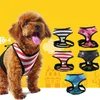 Dog Collars Smygi 2021 Moda Regulowany Comfort Miękkie Oddychające Kamizelka Pet Lina Pasek Pasek Leash Set Collar 2SW0705