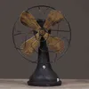 Creative American Rural Cafe Bar Used Electric Fan Home Furnishing Shop Display Decorations Retro Furnishings 211108