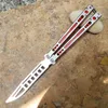 Theone Balisong Hom Chimera Butterfly Trainer 훈련 나이프 날카로운 D2 블레이드 항공 알루미늄 손잡이 바실리스크 바다 괴물 오징어 노틸러스 부싱 UT85 3400