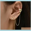 Dangle & Chandelier Fashion Statement Alloy Tassel Crystal Fl Stars Set For Women Vintage Earrings Wedding Party Jewelry Gift 2 Pcs Drop Del