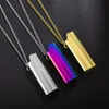 Colliers pendants High Quality Gold Silver Color Alloy Case plus léger Collier de personnalité Hip Hop Chaîne de liaison pour femmes RAP7250491