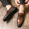 2022 Herren-Kleiderschuhe, braune Oxford-Schuhe für Herren, Brogue-Business-Büro-formelle Herrenschuhe