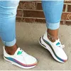 Women Colorful Cool Sneaker Ladies Lace Up Vulcanized Shoes Casual Female Flat Comfort Walking Shoes Woman 2020 Fashion Y0907