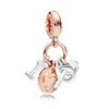 Gül Altın Serisi Boncuklu Yay Kalp Şeklinde Boncuklar Fit Pandora Gümüş 925 Bilezik Boncuk Diy Kadın Takılar Tasarımcı Takı Hediyesi