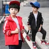 男の子のジャケット9春5つの大きな子供6双方に身に着けている7韓国のバージョン8子供の10 12歳211011