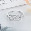 Bröllopsringar oändlighet för kvinnor evighet ring oändlig kärlek symbol kubik zirkonium charms vän present mode smycken7796323