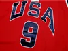 rare Basketball Jersey Men Youth women Vintage retro 9 Michael 1984 USA High School Size S-5XL custom any name or number