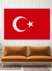 Bandeira da Turquia Bandeira Nacional de poliéster voando 90 x 150 cm 3 * 5ft bandeira em todo o mundo todo o mundo ao ar livre pode ser personalizado