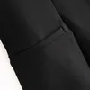 Femmes élégant Blazer manches bouffantes simple boutonnage mince manteau à carreaux bureau travail costume veste vêtements d'extérieur 210520