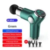 20pcs Portable USB Electric Fascia Massage Gun Muscle Deep Tissue Percussion Massager with 4 Heads 30 Speeds Adjustable