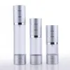 10pcs 15ml Small mini Empty Foil Cap Toner Perfume Pressed Rotary Refillable Airless Cosmetic Bottle Sample Makeup